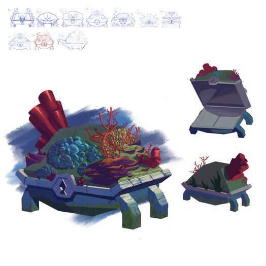 Coral Treasure Chest